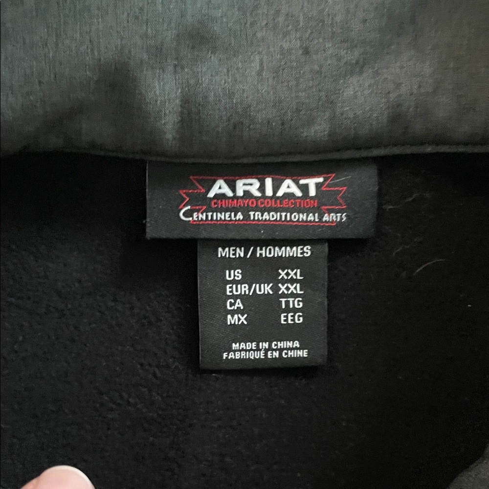 Ariat Vernon 2.0 chimayo softshell vest. XXL charcoal - Picture 3 of 9